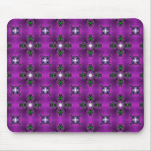 Alfombrilla De Ratón Flores artdeco en estilo retro