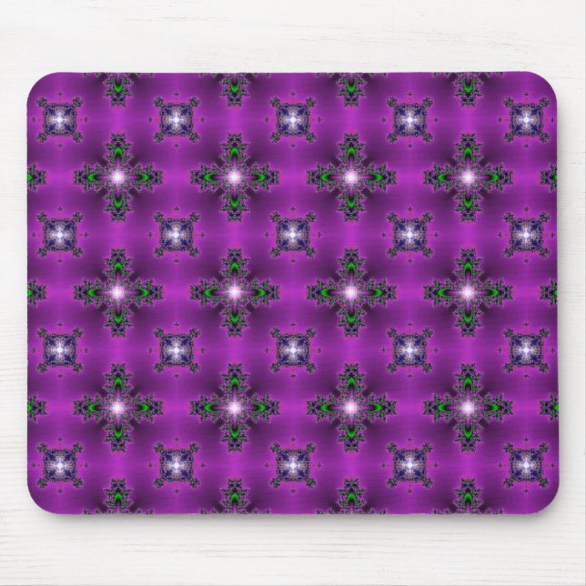Alfombrilla De Ratón Flores artdeco en estilo retro (Frente)
