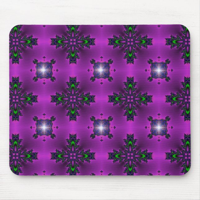 Alfombrilla De Ratón Flores artdeco en estilo retro (Frente)