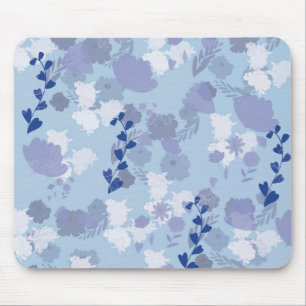 Alfombrilla De Ratón Flores azules