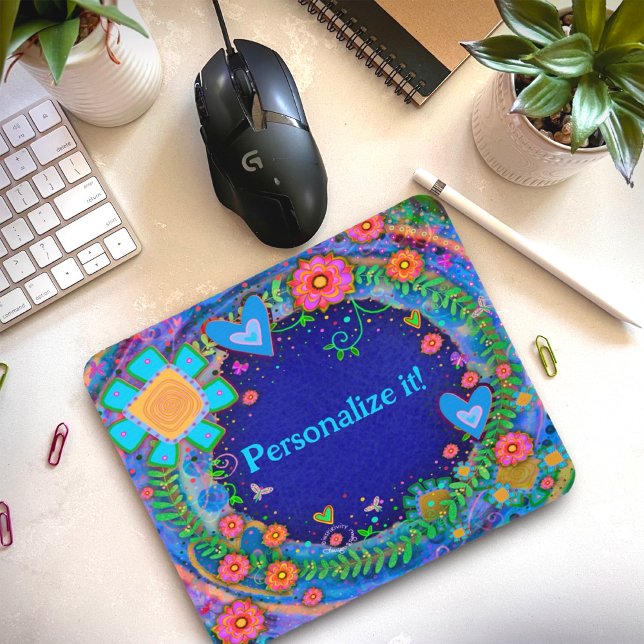 Alfombrilla De Ratón Flores azules de bonito Inespiritualidad Personali (Subido por el creador)