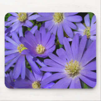 Alfombrilla De Ratón Flores azules Mousepad Púrpura / Blue Decoración R