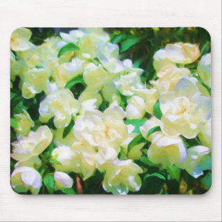 Alfombrilla De Ratón Flores blancas Mousepad