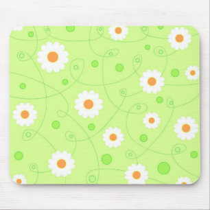 Alfombrilla De Ratón Flores blancas - Mousepad