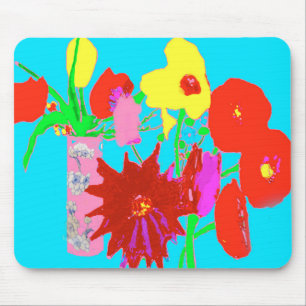 Alfombrilla De Ratón Flores brillantes y alegres Mousepad