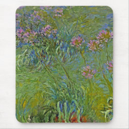 Alfombrilla De Ratón Flores de Agapanthus (por Claude Monet)