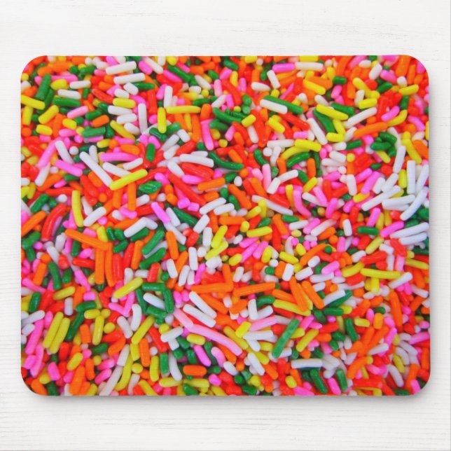 Alfombrilla De Ratón Flores de arcoiris coloridas (Frente)