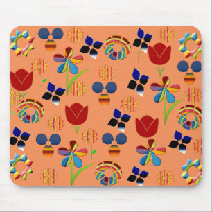 Alfombrilla De Ratón Flores de arcoiris Mousepad
