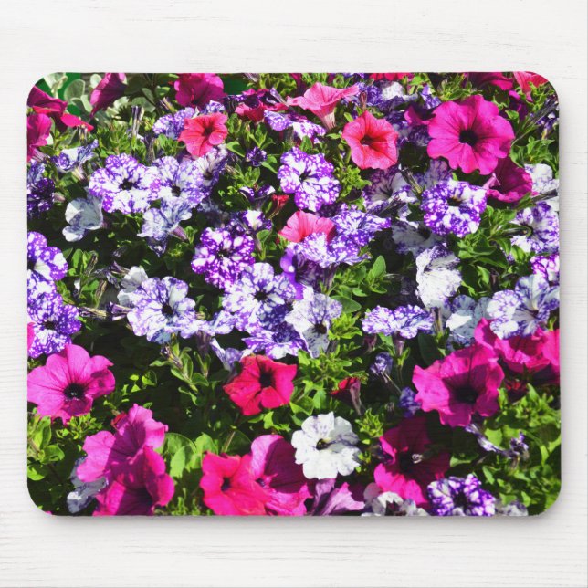 Alfombrilla De Ratón Flores de bonito petunia (Frente)