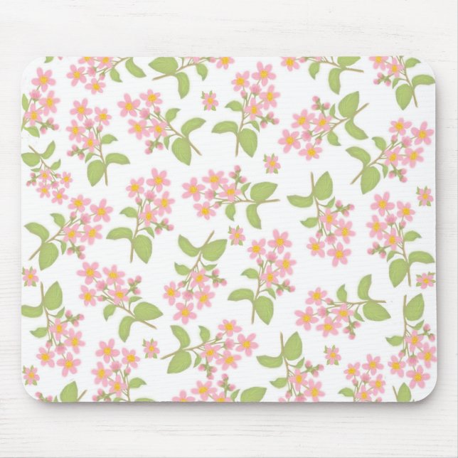 Alfombrilla De Ratón Flores de cerezo Mousepad (Frente)
