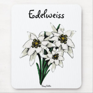 Alfombrilla De Ratón Flores de Edelweiss
