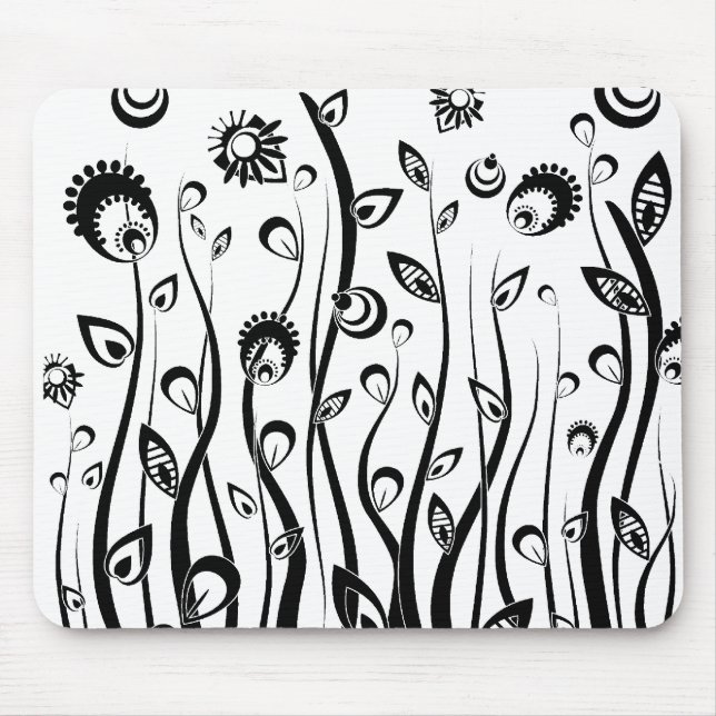 Alfombrilla De Ratón flores de fantasía (Frente)