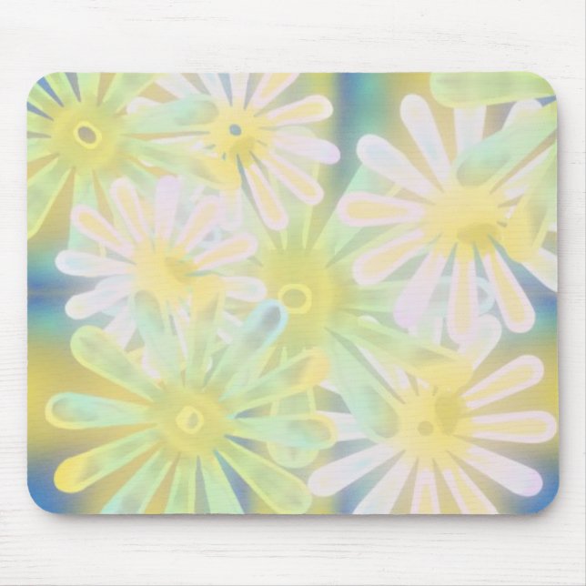 Alfombrilla De Ratón flores de la plantilla (Frente)