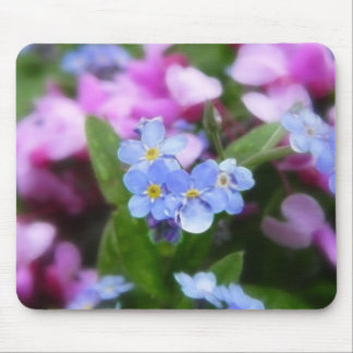 Alfombrilla De Ratón Flores de la primavera - nomeolvides y Redbuds