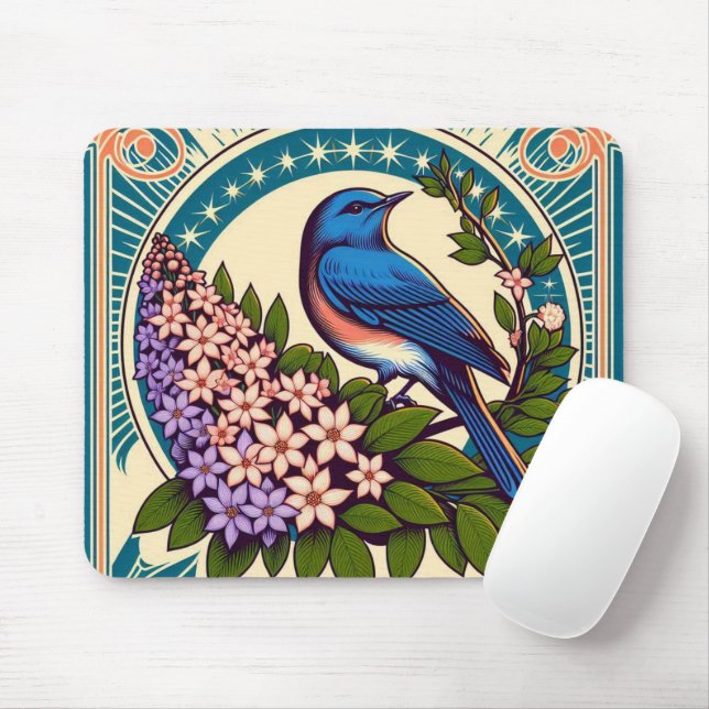 Alfombrilla De Ratón Flores de la Sierra de Idaho (Con ratón)
