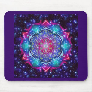 Alfombrilla De Ratón FLORES DE LA VIDA/Blume des Lebens Mandala IV Squa
