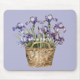 Alfombrilla De Ratón Flores de lirio púrpura