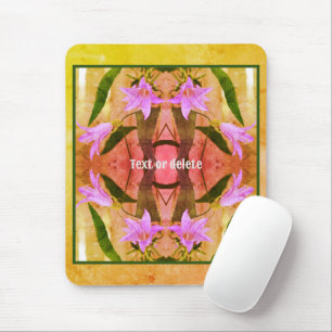 Alfombrilla De Ratón Flores De Lirio Púrpura Molestas Personalizadas