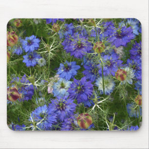 Alfombrilla De Ratón Flores de maíz azules