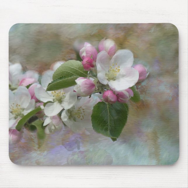 Alfombrilla De Ratón Flores de manzana (Frente)