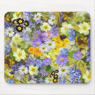 Alfombrilla De Ratón Flores de margarita, primavera, narciso