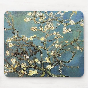 Alfombrilla De Ratón Flores del árbol de almendra de Van Gogh