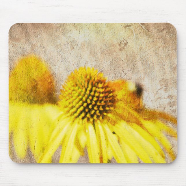 Alfombrilla De Ratón Flores Echinacea de verano (Frente)