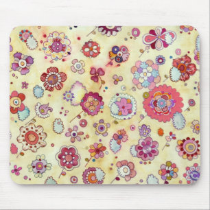 Alfombrilla De Ratón Flores en las nubes Mousepad