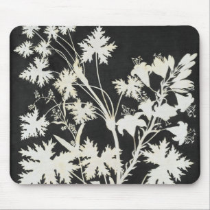 Alfombrilla De Ratón Flores en silueta