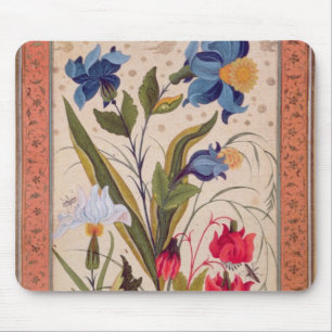 Alfombrilla De Ratón Flores exóticas con los insectos