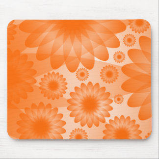 Alfombrilla De Ratón Flores geométricas - Naranja