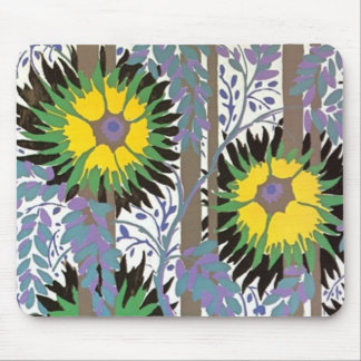 Alfombrilla De Ratón Flores grandes de colores Art Deco Mousepad