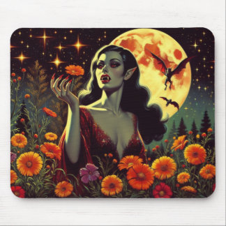 Alfombrilla De Ratón Flores lunas completas