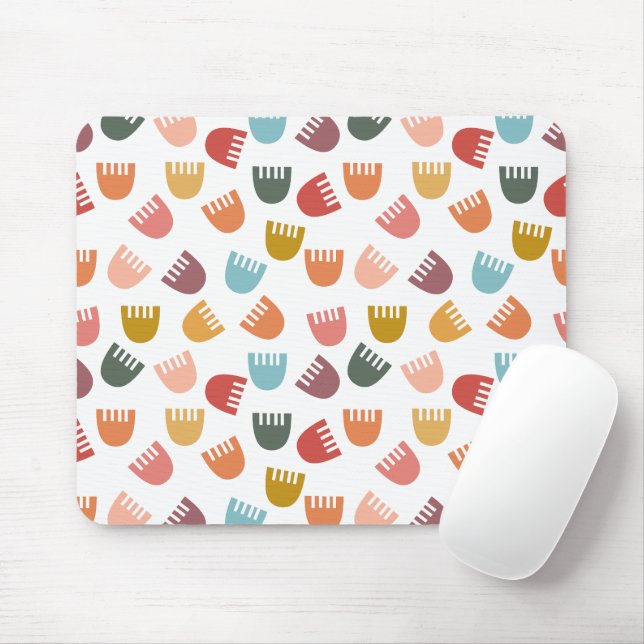 Alfombrilla De Ratón Flores mixtas de boho (Con ratón)