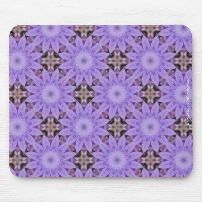 Alfombrilla De Ratón Flores Moradas (Frente)