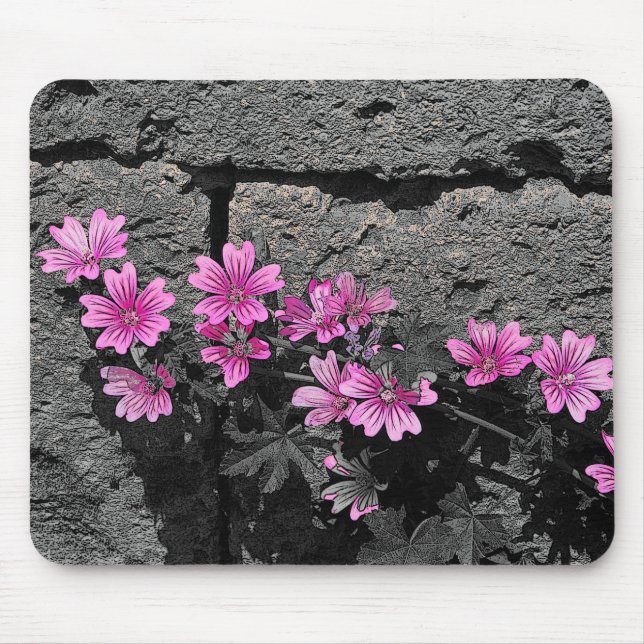 Alfombrilla De Ratón Flores moradas (Frente)