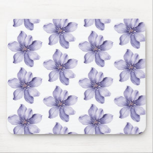 Alfombrilla De Ratón Flores Moradas Bonitas