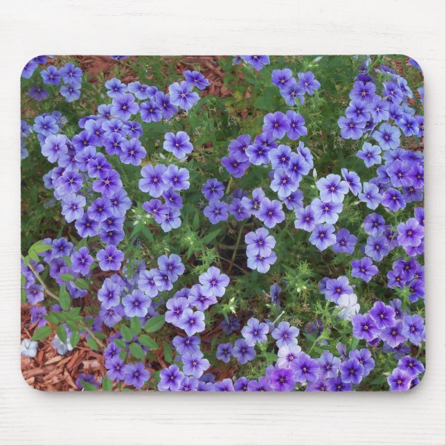Alfombrilla De Ratón flores moradas claras (Frente)