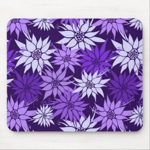 Alfombrilla De Ratón Flores moradas Mousepad