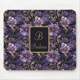 Alfombrilla De Ratón Flores Moradas Personalizadas