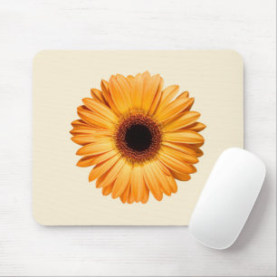 Alfombrilla De Ratón Flores Naranja Gerbera
