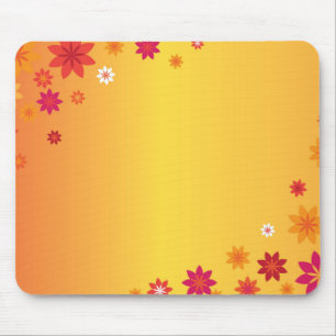Alfombrilla De Ratón Flores naranjas