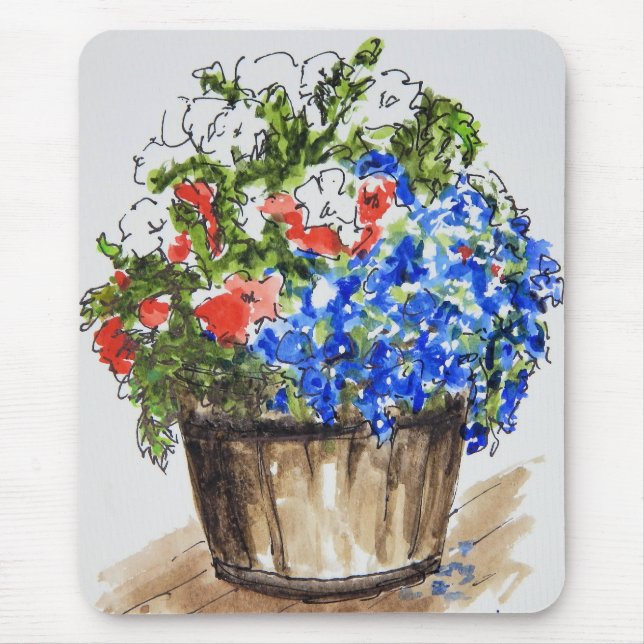 Alfombrilla De Ratón Flores para su cojín de ratón (Frente)