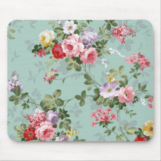 Alfombrilla De Ratón Flores Pastel Vintage