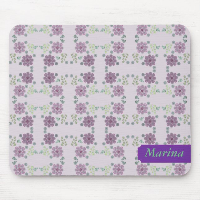 Alfombrilla De Ratón Flores Pequeñas y Silvestres (Frente)