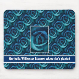 Alfombrilla De Ratón Flores personalizadas donde ella está plantada Ros