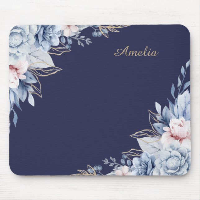 Alfombrilla De Ratón Flores personalizadas para escritorio (Frente)