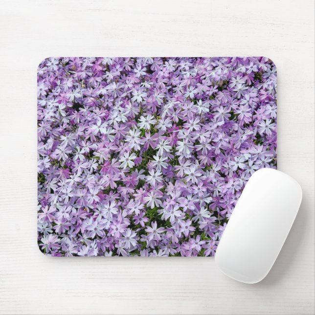 Alfombrilla De Ratón Flores púrpura de aflox (Con ratón)