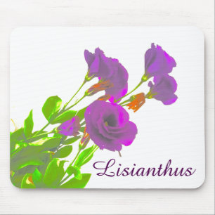 Alfombrilla De Ratón Flores Púrpura Lisianthus