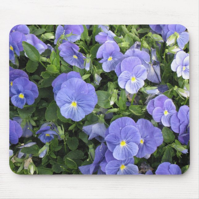 Alfombrilla De Ratón Flores púrpuras preciosas - mousepad (Frente)